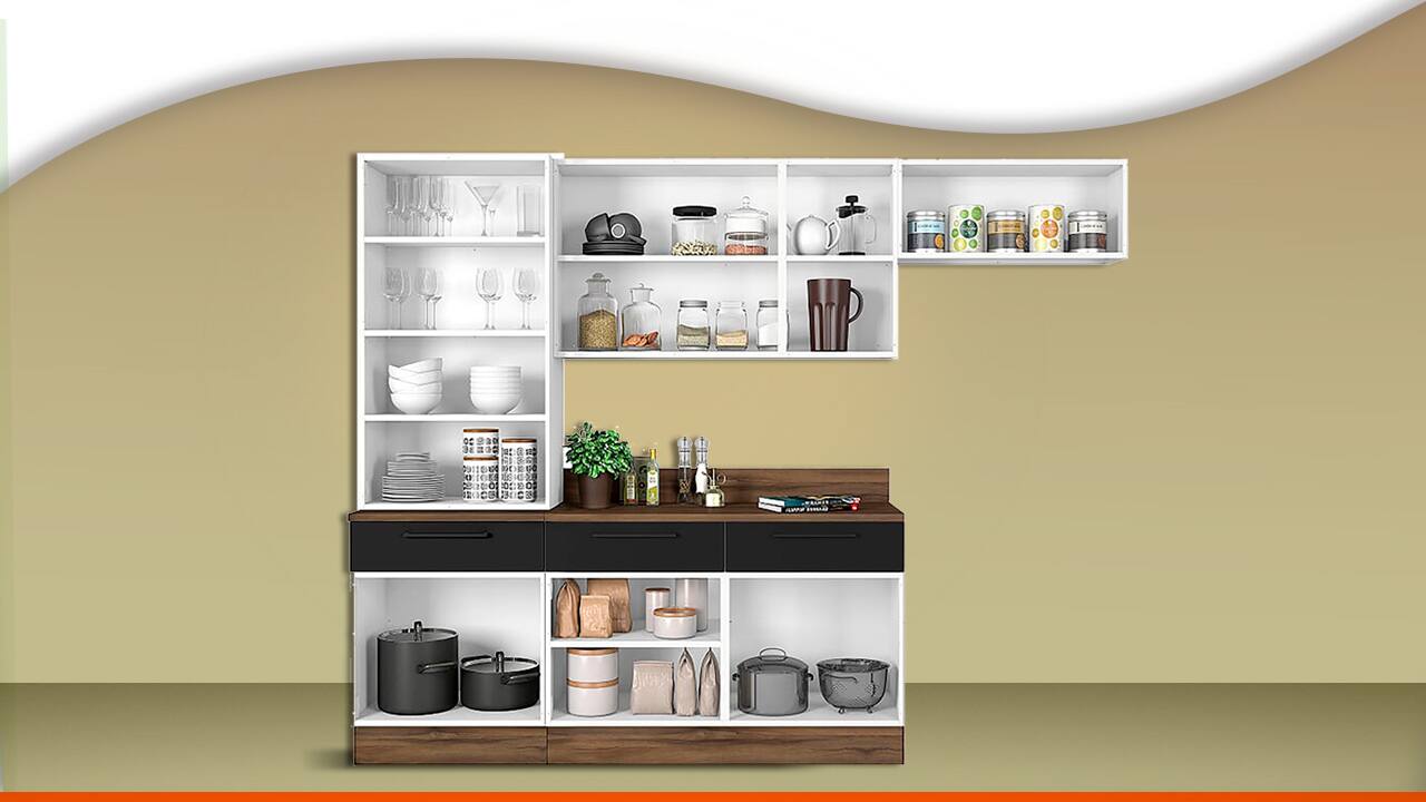 Cozinha Compacta Itatiaia espaço interno
