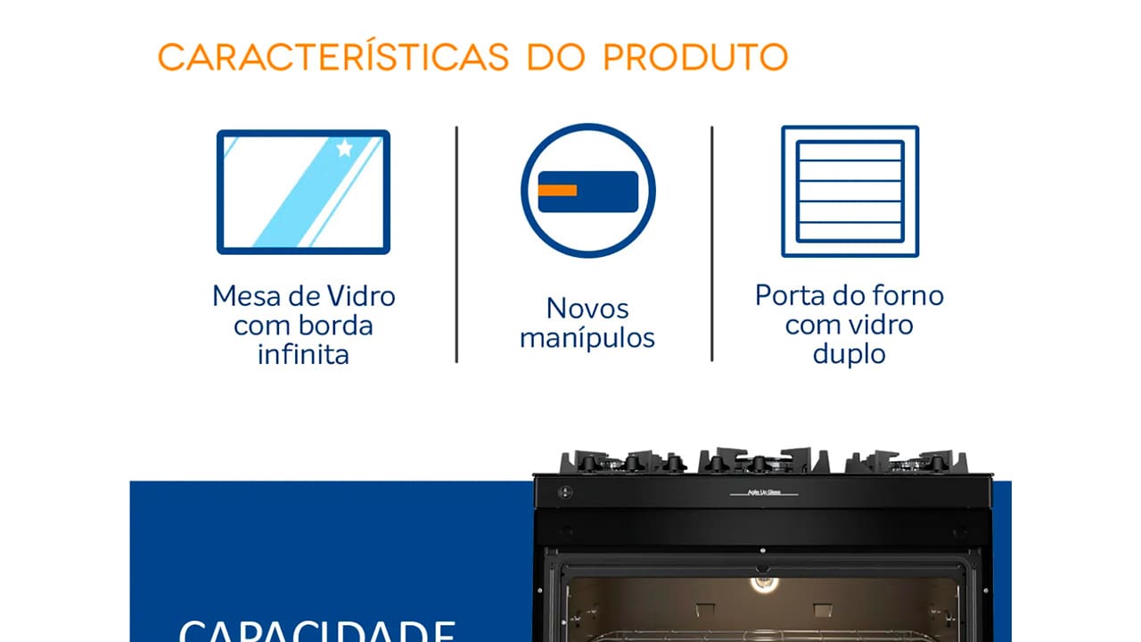 fogao-atlas-5-bocas-agile-up-glass-preto