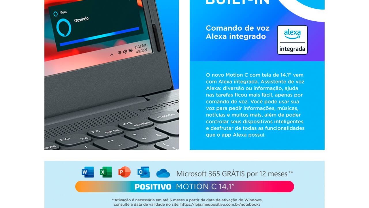 Notebook Positivo Motion C4128g
