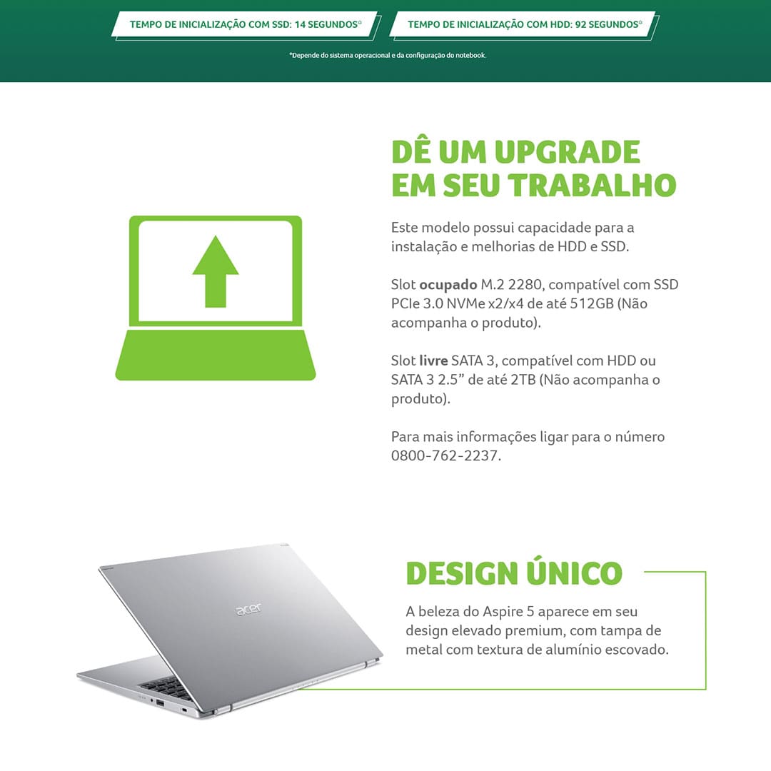 Notebook Acer Aspire 5 A515-56-55LD