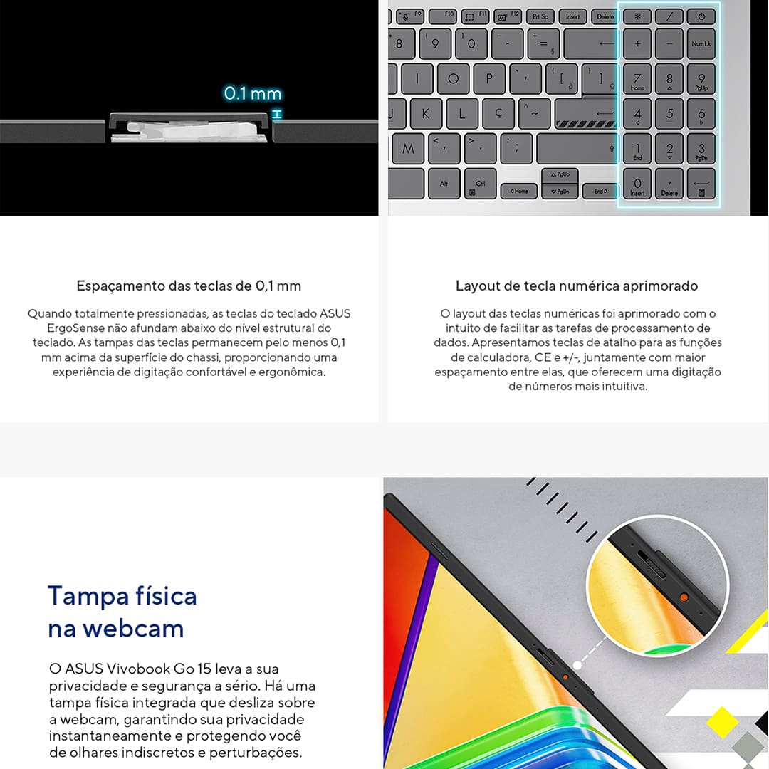 Desempenho Eficiente. O Notebook Asus NJ434W vem equipado com o processador Intel Core i3 de 12ª Geração, garantindo um desempenho sólido para suas tarefas diárias. Com o sistema operacional Windows 11 Home, você desfruta de uma interface moderna, otimizada para produtividade e entretenimento.
