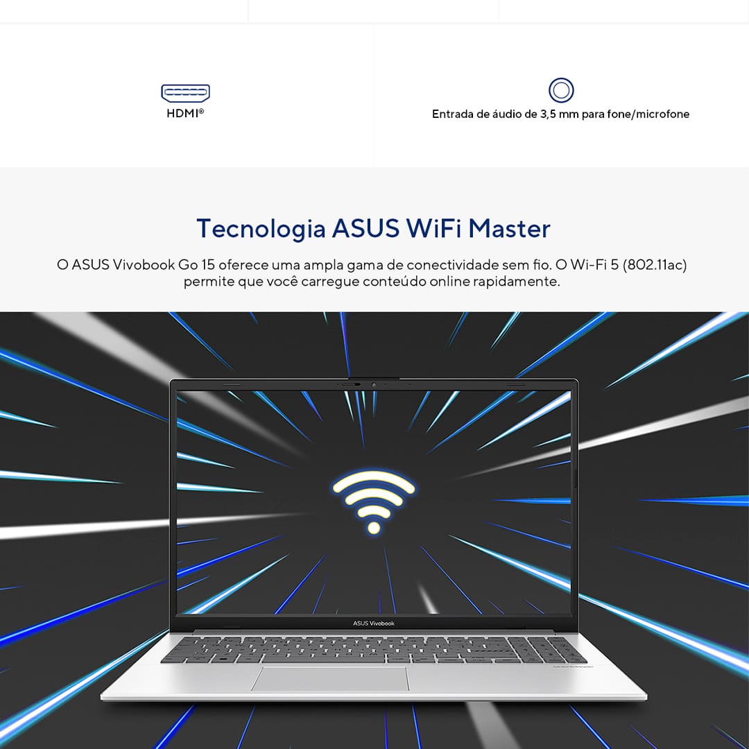 Desempenho Eficiente. O Notebook Asus NJ434W vem equipado com o processador Intel Core i3 de 12ª Geração, garantindo um desempenho sólido para suas tarefas diárias. Com o sistema operacional Windows 11 Home, você desfruta de uma interface moderna, otimizada para produtividade e entretenimento.