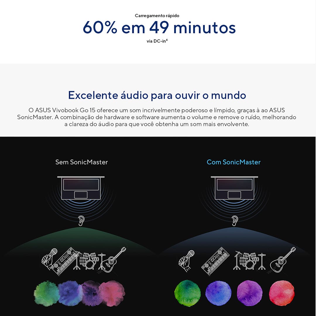 Desempenho Eficiente. O Notebook Asus NJ434W vem equipado com o processador Intel Core i3 de 12ª Geração, garantindo um desempenho sólido para suas tarefas diárias. Com o sistema operacional Windows 11 Home, você desfruta de uma interface moderna, otimizada para produtividade e entretenimento.