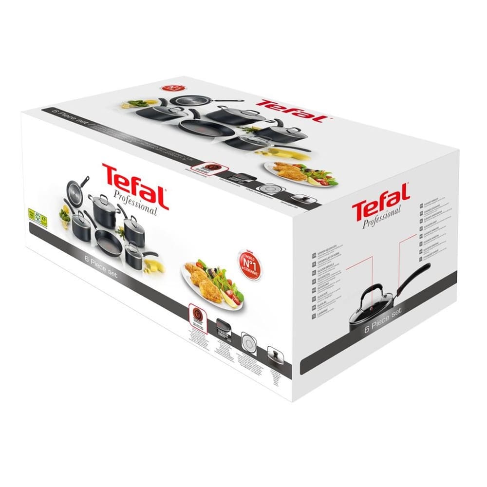 Conjunto de Panelas 6 Peças Tefal Professional 