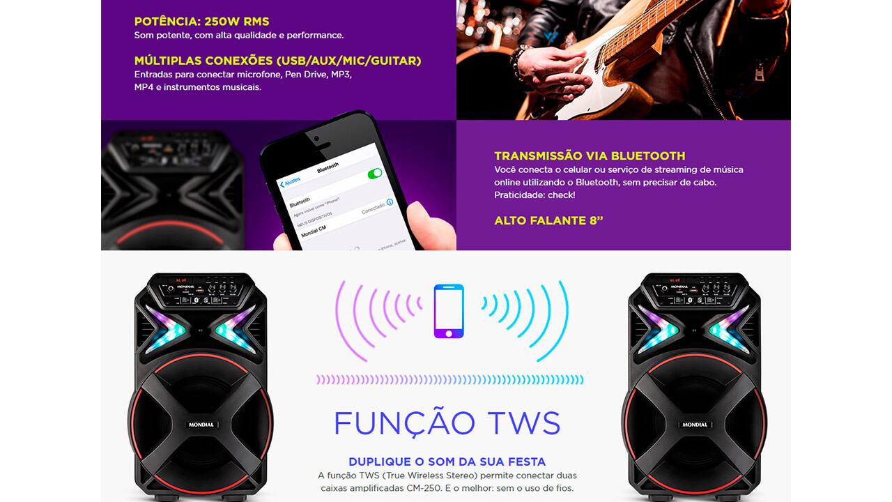 caixa-amplificada-mondial-connect-party-plus-cm-250