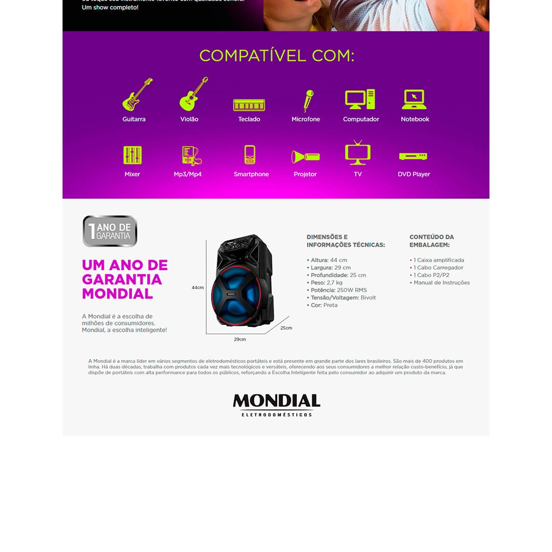 caixa-amplificada-mondial-connect-party-plus-cm-250