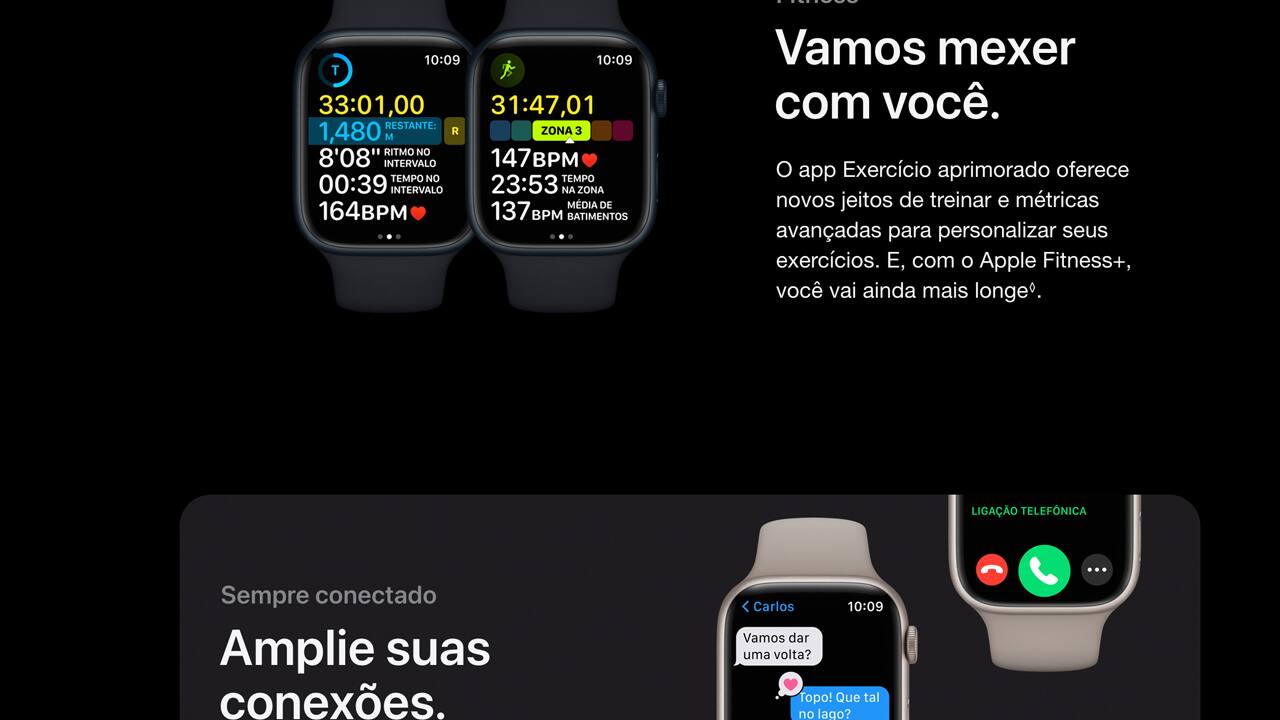 Relógio Apple Watch Series 8 41MM (GPS /CELULAR) - BRS