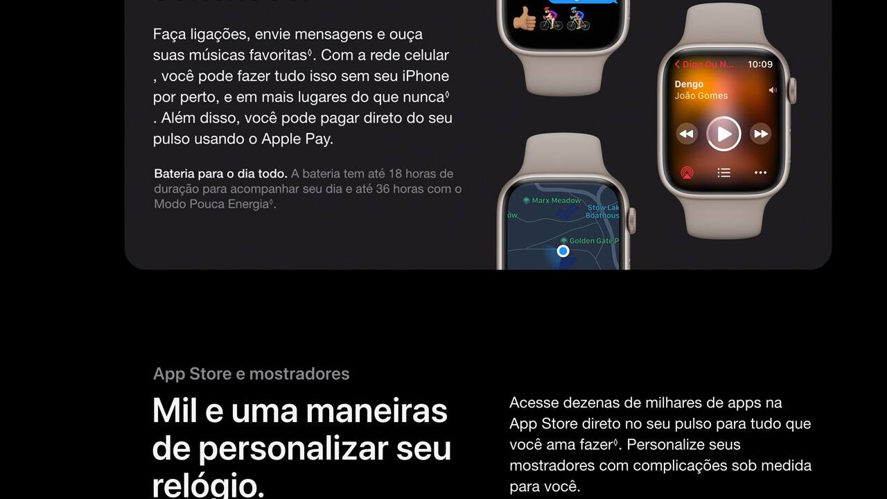 Apple Watch Series 8 GPS CEL 45 mm Prateada Branca