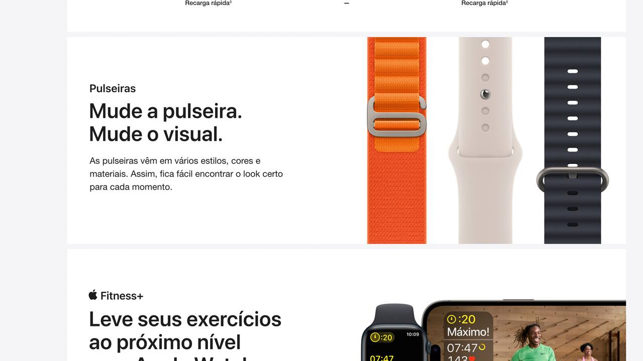 Apple Watch Series 8 GPS CEL 45 mm Prateada Branca