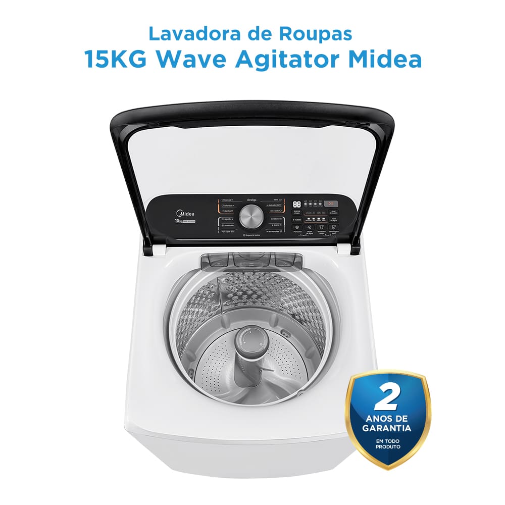 Economia com a Lavadora de Roupas Midea Transforme a sua rotina de lavanderia com a máquina Wave Agitator, uma verdadeira revolução em eficiência e economia! Com o menor consumo de água da categoria, esta lavadora oferece o equilíbrio perfeito entre desempenho poderoso e responsabilidade ambiental. Surpreenda-se com a incrível capacidade desta máquina, que, mesmo sendo a mais compacta da categoria, proporciona uma solução eficiente para lares modernos, unindo praticidade e performance em um único equipamento.