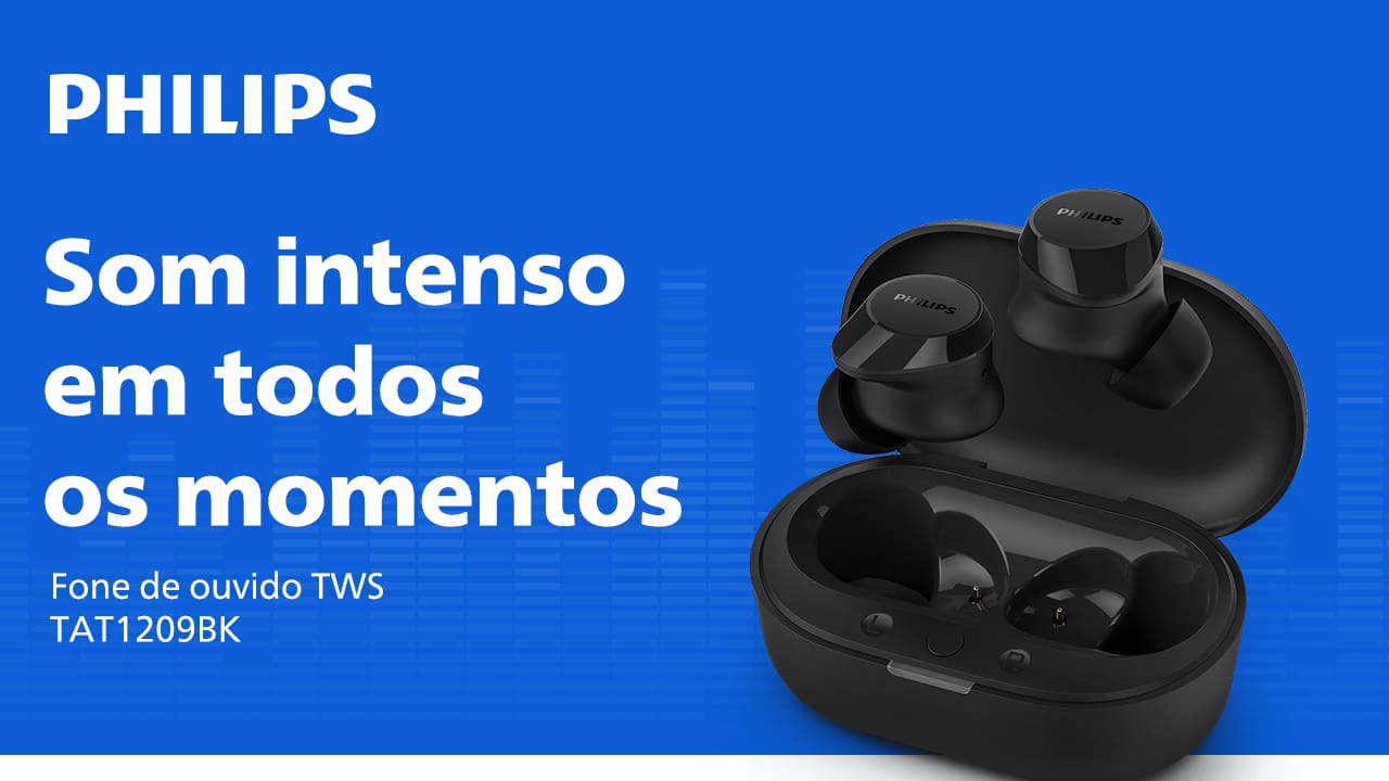 Fone de Ouvido Bluetooth Philips TAT1209BK/00