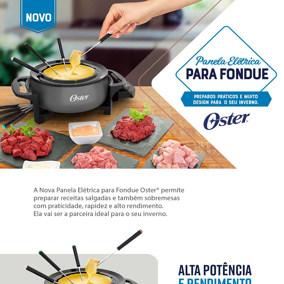 PANELA ELETRICA FONDUE OSTER OFND100 CZ 110V.