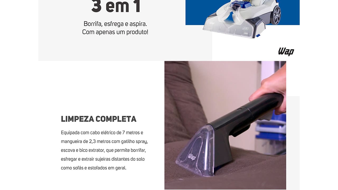 extratora-agua-sujeira-wap-comfort-cleaner-pro-2000w