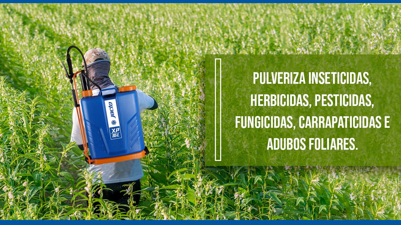 Pulverizador Costal Jacto XP capacidade 16 Litros jato regulável 