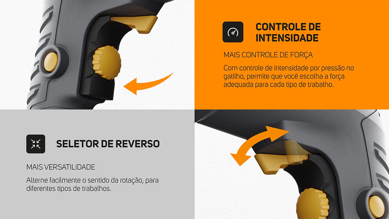  Parafusadeira e Furadeira de Impacto 3/8"