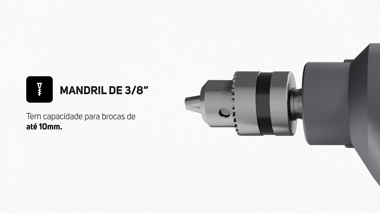  Parafusadeira e Furadeira de Impacto 3/8"
