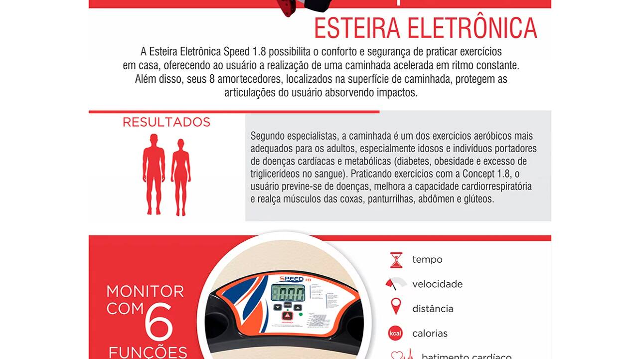 Esteira Ergométrica Dream Fitness Speed 1.8 Prata