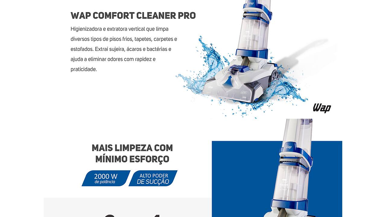 extratora-agua-sujeira-wap-comfort-cleaner-pro-2000w