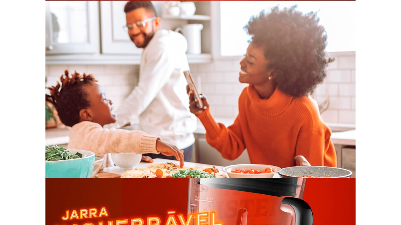 Liquidificador Philips Walita RI2242 Preto 1200W