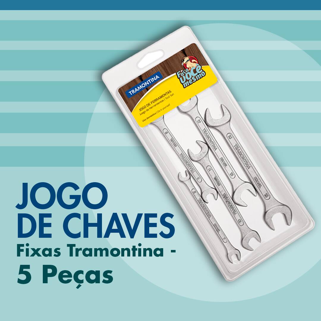 Jogo de Chaves Fixas Tramontina - 5 Peças