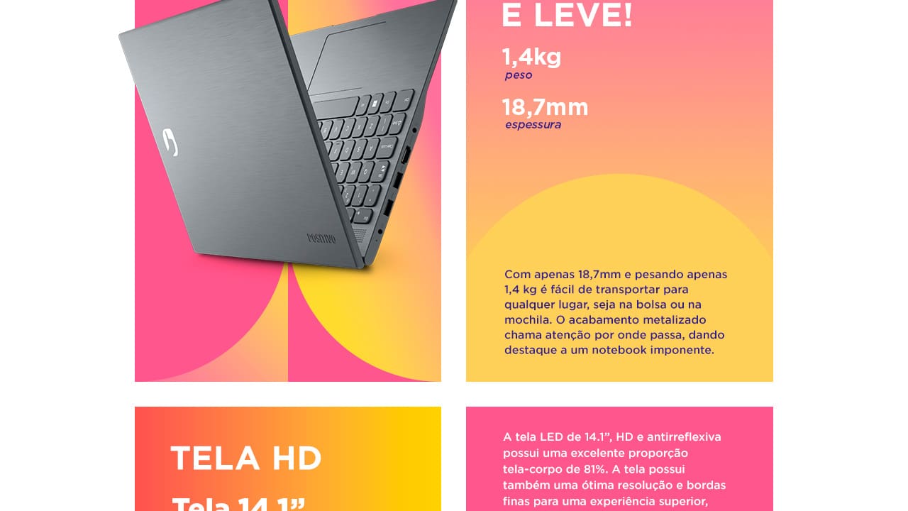 Notebook Positivo MOTION C 14