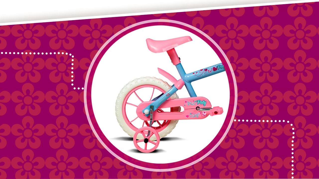 Bicicleta Infantil Verden Paty aro 16 rodinhas laterais