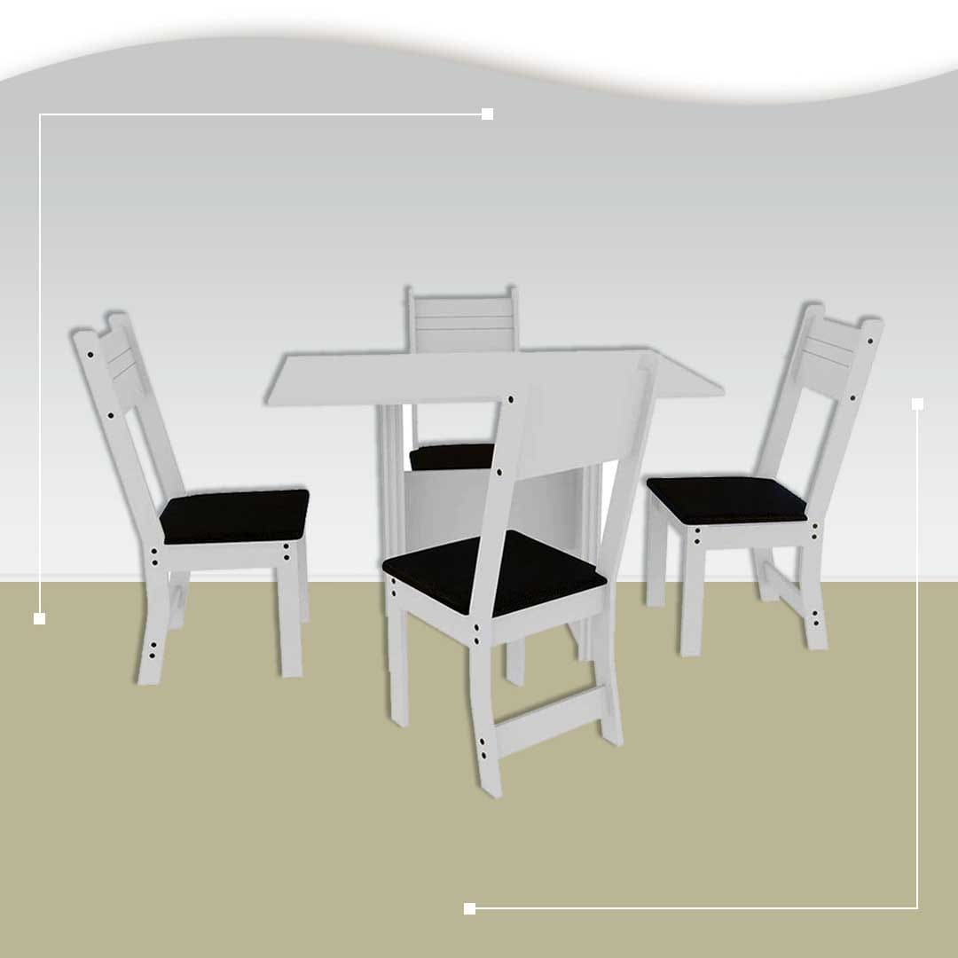 Mesa Jantar Indekes Pequi material estrutura revestimento