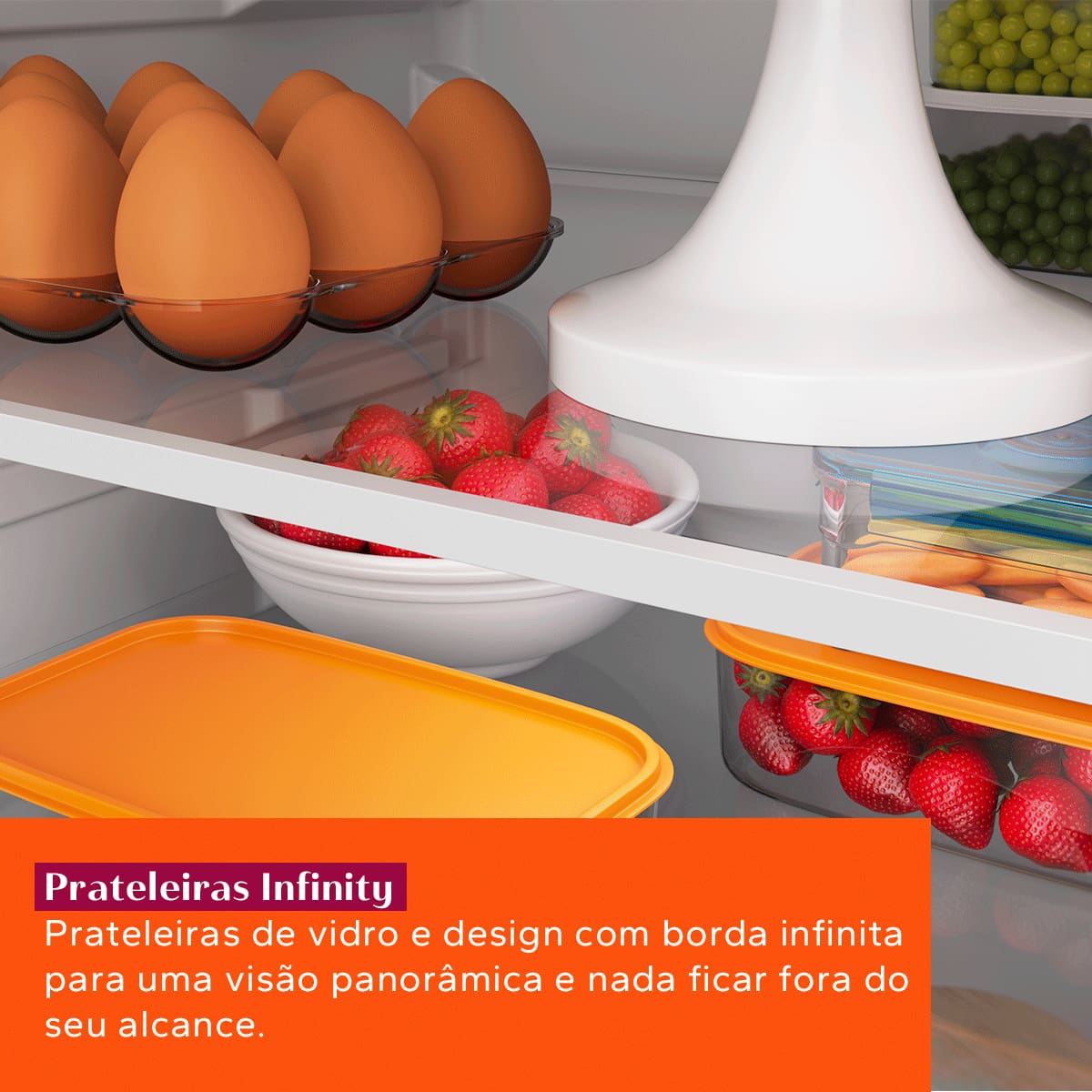 Organização interna e a visualização dos alimentos