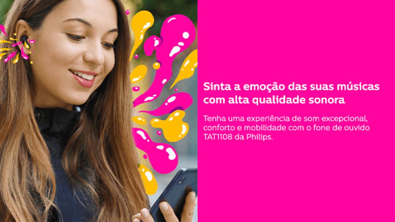 O Fone de Ouvido Philips é equipado com drivers dinâmicos de 6mm que foram cuidadosamente projetados para oferecer uma experiência auditiva imersiva, garantindo áudio de alta qualidade.