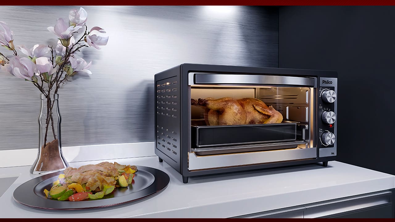 Forno elétrico aquece assa tosta doura gratina grelha 