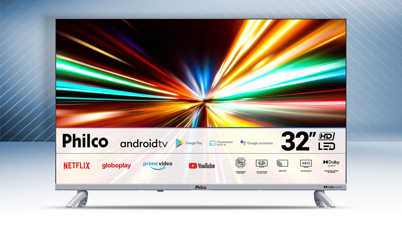 Smart TV LED Philco HD 32 polegadas PTV32G23AGSSBLH