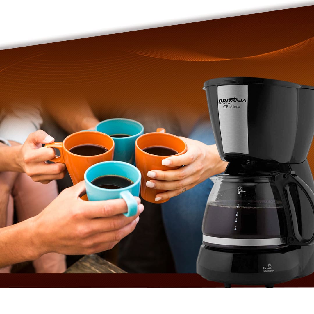 Cafeteira Elétrica Britânia CP15 filtro
