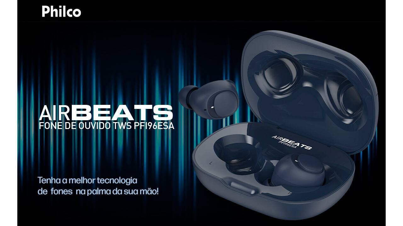 Fone de Ouvido Philco Air Beats PFI96ESA Azul