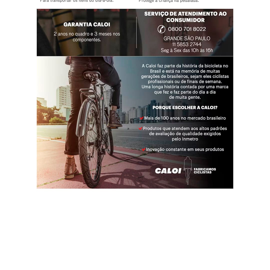 Bicicleta Infantil Aro 20 Caloi Ceci com Cesto Branca