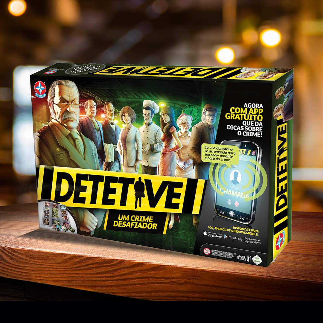 Jogo de Tabuleiro - Detetive com Aplicativo - Estrela - Jogos de