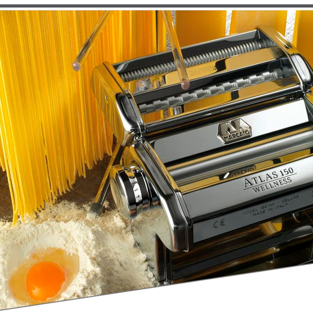 Máquina para fazer macarrão Marcato Atlas detalhe