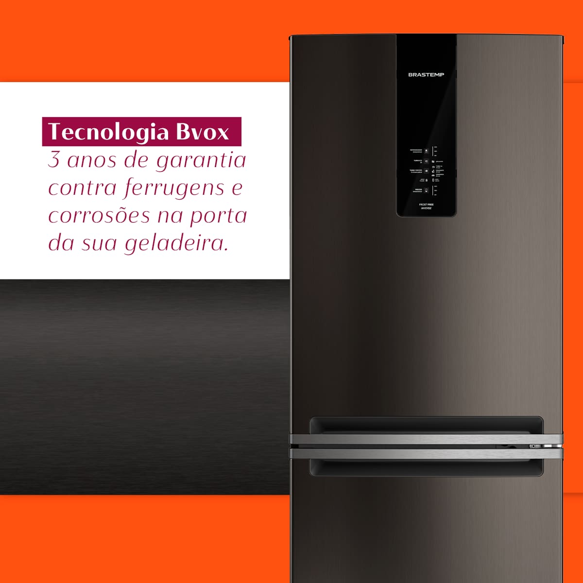 Geladeira Brastemp BRE57FE Frost Free Inverse