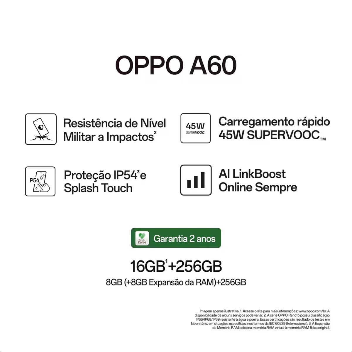 Smartphone Oppo A60 4G 256GB