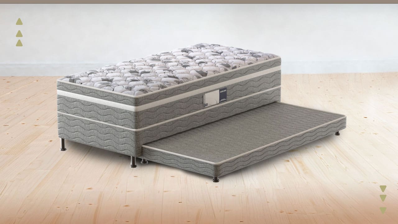 Cama Box Conjugada Solteiro PROdormir/Probel Advanced com cama auxiliar