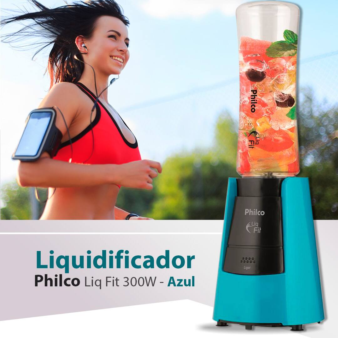 Liquidificador Philco Liq Fit 300W Azul