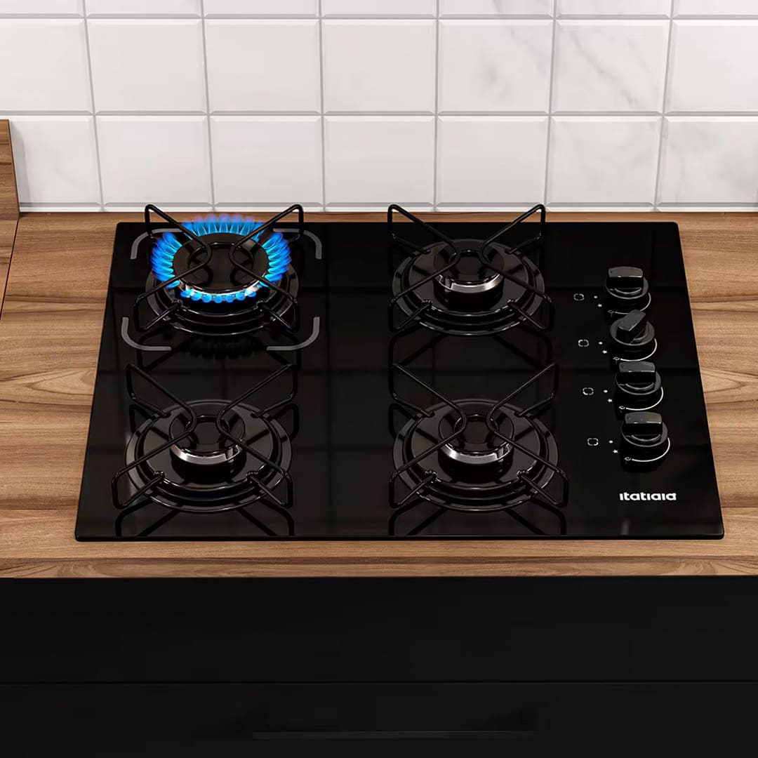 Cooktop 4 bocas a gás