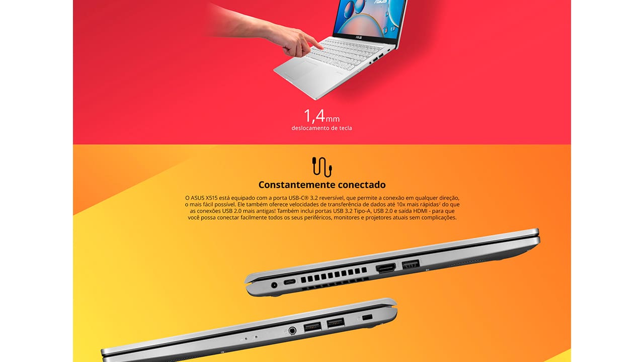 NOT ASUS X515JA-BR2750W CI3/4GB/256SSD/15.6"/W11/C - 55048245