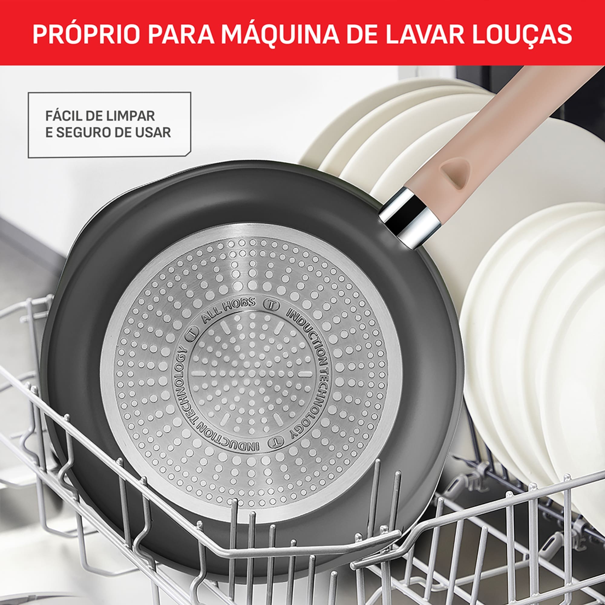 Panela Wok Tefal One Pick Pot 22cm Alumínio