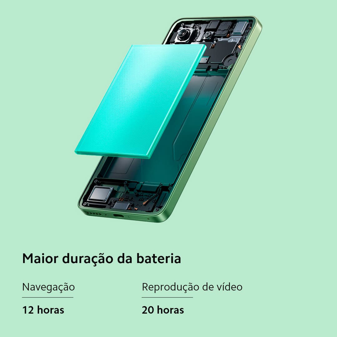 A Xiaomi traz um smartphone perfeito para você que busca velocidade, design e tecnologia. O Redmi Note 13 Azul da Xiaomi conta com velocidade de internet e processamento aprimorados, devido o novo processador MediaTek D6080 entrega toda a performance que você precisa. Seja para jogos, internet ou aplicativo. Já imaginou criar e registrar os melhores momentos com uma câmera principal de 108MP e inteligência artificial Xiaomi? Fique atento aos momentos únicos da sua vida e imortalize-os com qualidade de imagem superior!
