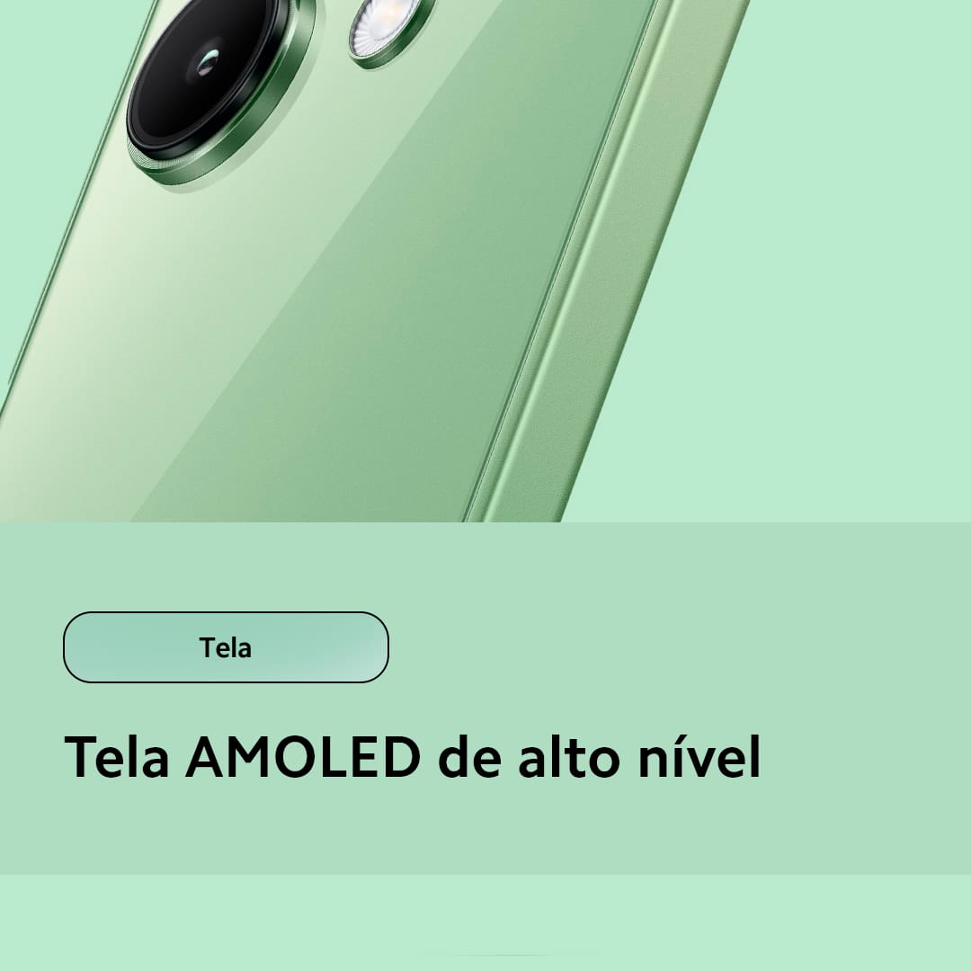 A Xiaomi traz um smartphone perfeito para você que busca velocidade, design e tecnologia. O Redmi Note 13 Azul da Xiaomi conta com velocidade de internet e processamento aprimorados, devido o novo processador MediaTek D6080 entrega toda a performance que você precisa. Seja para jogos, internet ou aplicativo. Já imaginou criar e registrar os melhores momentos com uma câmera principal de 108MP e inteligência artificial Xiaomi? Fique atento aos momentos únicos da sua vida e imortalize-os com qualidade de imagem superior!