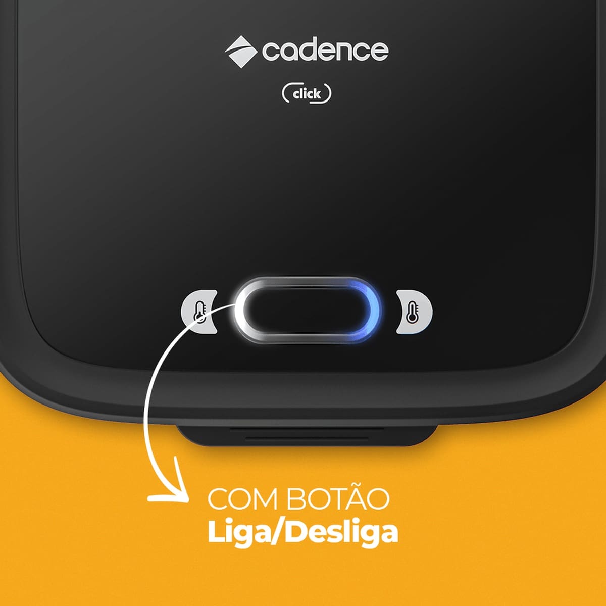 Sanduicheira Elétrica Cadence Click 750W com Botão Liga e Desliga
