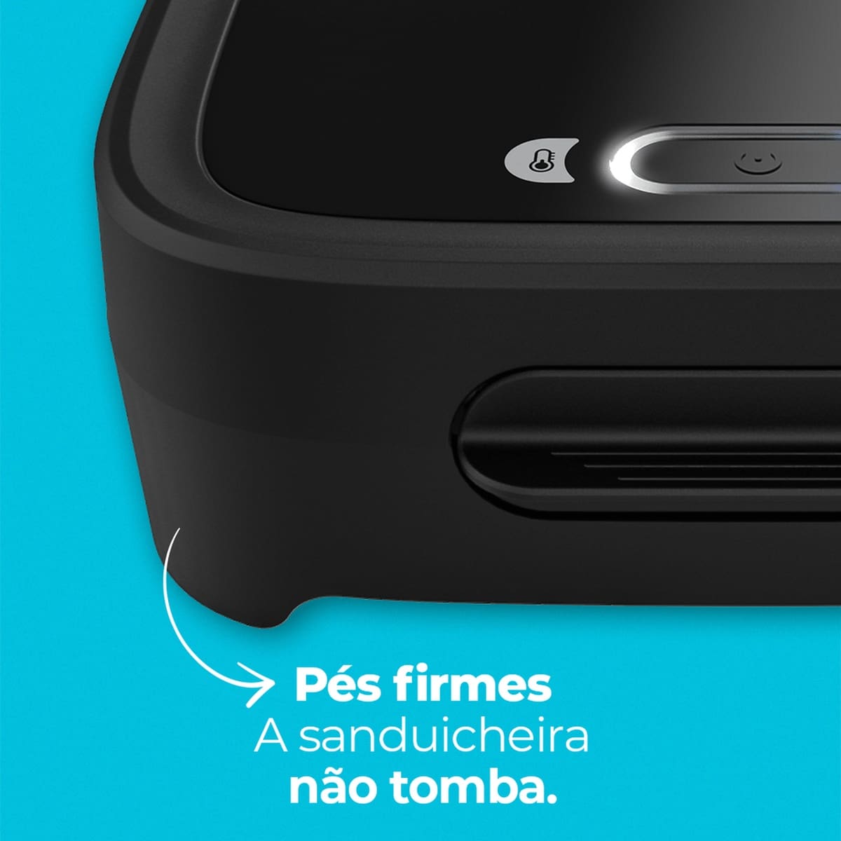 Sanduicheira Elétrica Cadence Click 750W com Botão Liga e Desliga