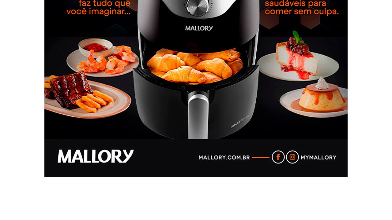 fritadeira-eletrica-air-fryer-mallory-smart-fryer-3-litros
