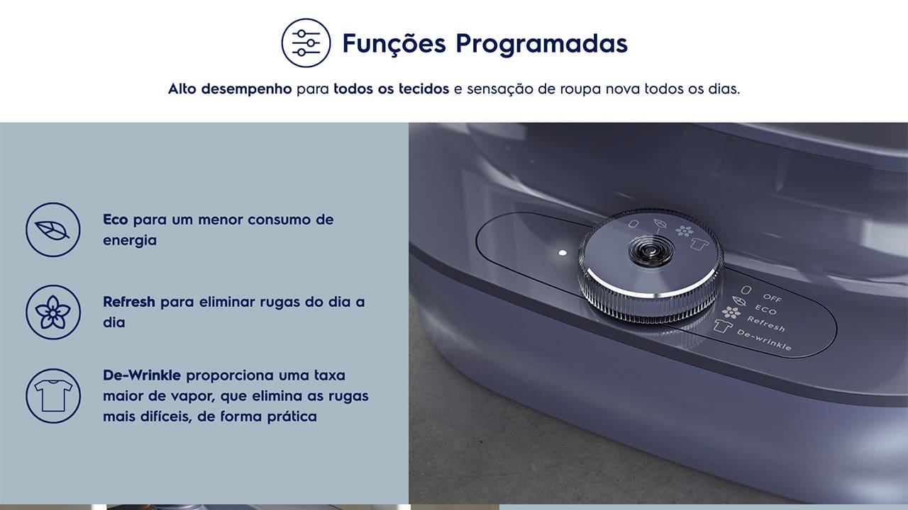 Vaporizador de Roupas Electrolux Expert EGS20 Azul