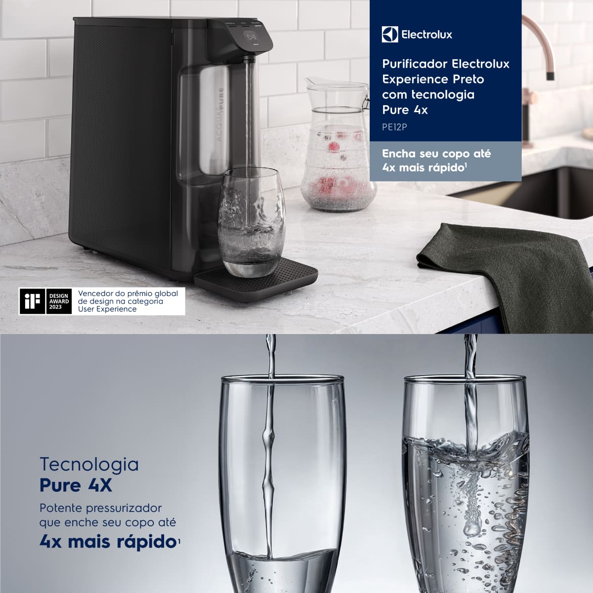 Purificador de Água Electrolux PE12P Experience